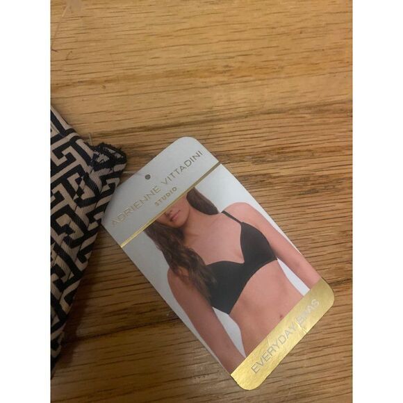 NWT Adrienne Vittadini women's patterned everyday wire free comfort bra size 34B - Picture 4 of 7